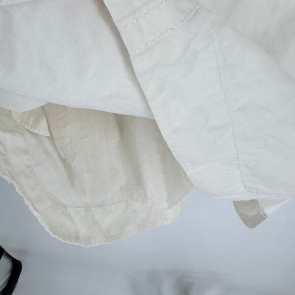 Marc Jacobs Dress Linen Cotton size 8 White Button Front Pockets - Picture 7 of 7